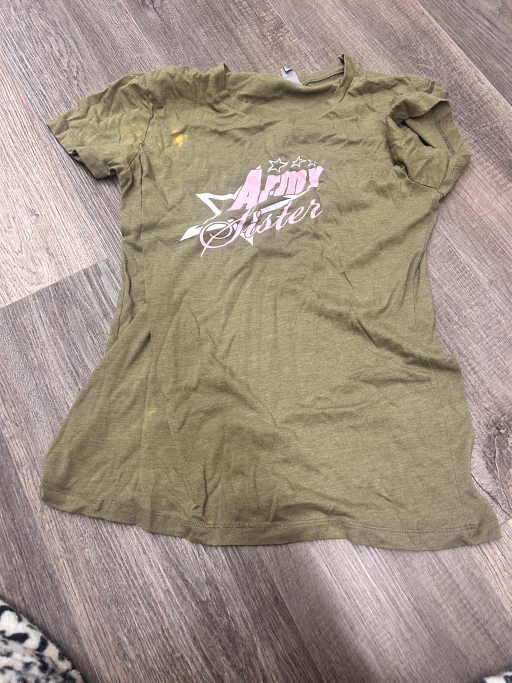 Next Level Apparel green with Pink Graphic